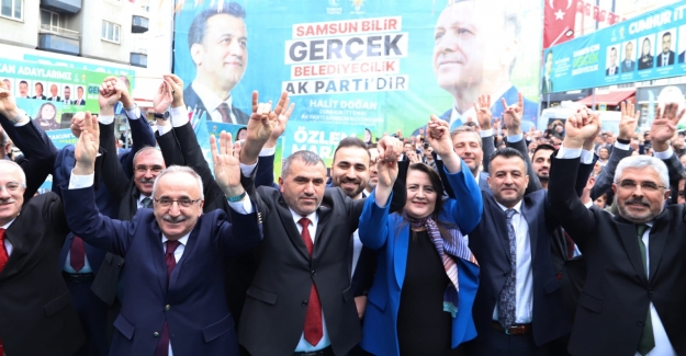 Ak Parti Samsun Seçim Koordinasyon Merkezi'ne Coşkulu Açılış