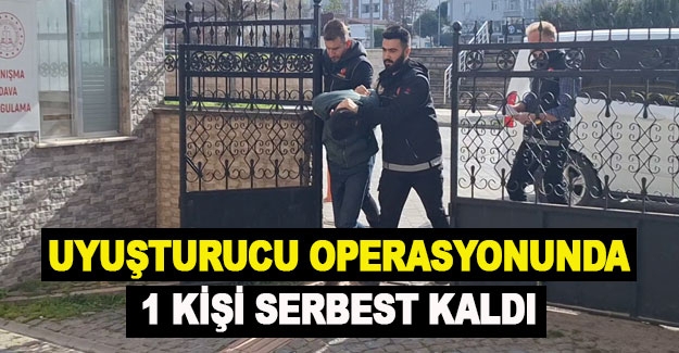 Bafra'da uyuşturucu operasyonunda 1 kişi serbest kaldı