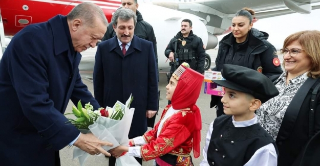 Cumhurbaşkanı Erdoğan, Samsun'a mitinge geldi