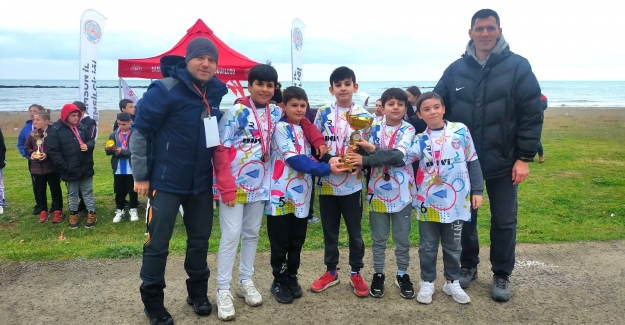 Samsun'da okul sporları oryantiring il birinciliği sona erdi