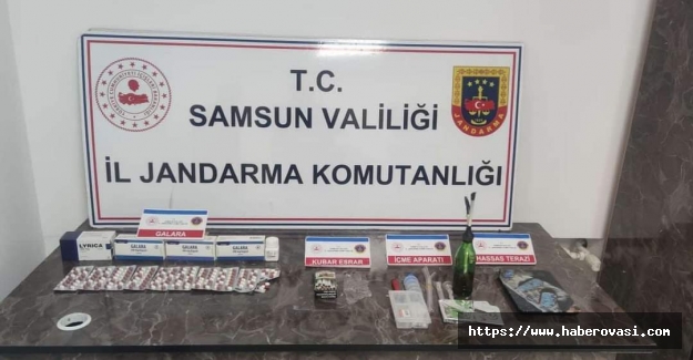 Samsun'da bir eve uyuşturucu operasyonu düzenlendi