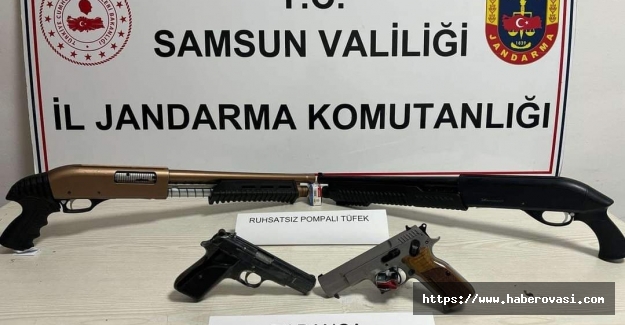Samsun'da havaya ateş eden kişiler yakalandı