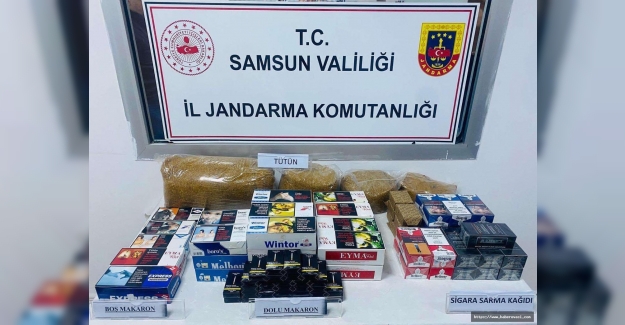 Samsun'da kaçak makaron ele geçirildi