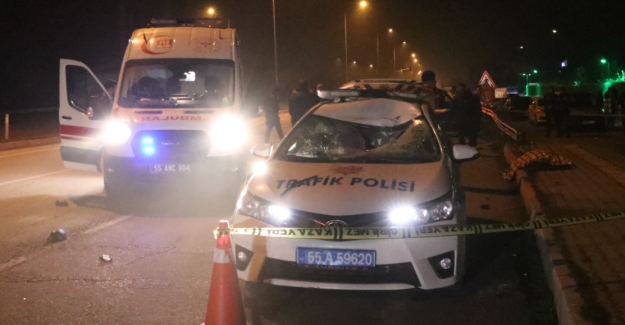 Samsun'da trafik kazasında 1 polis şehit oldu