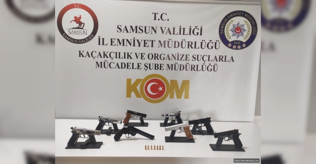 Samsun'da kaçak silah operasyonu 5 gözaltı