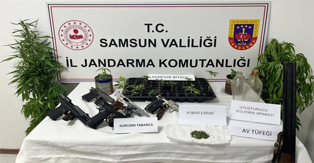 Samsun'da uyuşturucu operasyonu 2 gözaltı