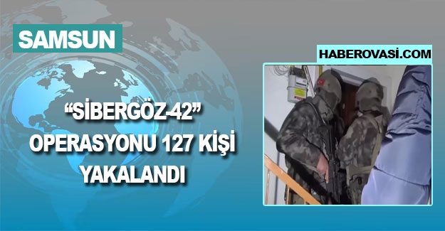 Samsun'da dahil 21 ilde ‘Sibergöz-42’ operasyonları 127 şüpheli yakalandı