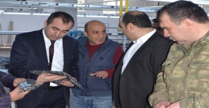 Asarcık Belediye Başkanı Kılağuz'dan tekstil fabrikasına ziyaret