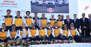Samsun'da ambulans dağıtım töreni
