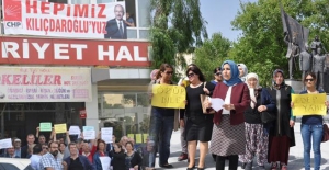 AK Parti ve CHP'li kadınlardan karşılıklı eylem