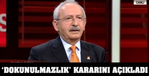 Kılıçdaroğlu, 'dokunulmazlık' kararını açıkladı