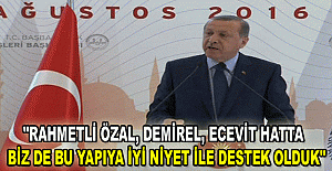 Erdoğan'dan FETÖ'yle ilgili açıklamalar