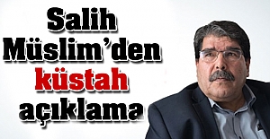 PYD lideri Salih Müslim'den küstah açıklama