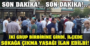 Sinop'ta sokağa çıkma yasağı ilan edildi.
