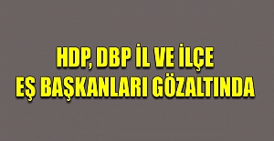 HDP, DBP il ve ilçe eşbaşkanları gözaltında