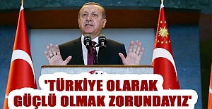 'Türkiye olarak güçlü olmak zorundayız'