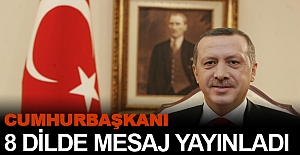 Erdoğan'dan 8 dilde kandil mesajı!