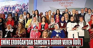 Emine Erdoğan’dan Samsun’a Ödül