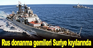 Rus donanma gemileri Suriye kıyılarında