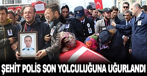 Şehit polis Mehmet Ayan son yolculuğuna uğurland