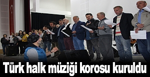 Türk halk müziği korosu kuruldu