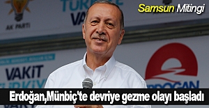 Erdoğan,Münbiç'te devriye gezme olayı başladı