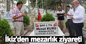 Başkan İkiz'den mezarlık ziyareti