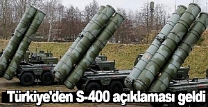 Türkiye'den S-400 açıklaması