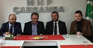Çarşamba Belediye Başk adayı Doğan'dan MHP'ye ziyaret
