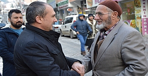 Orhan Kırcalı, Havza'da ziyaretlerde bulundu
