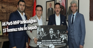 Erdoğan Samsun Ülkü Ocakları şubesini ziyaret etti