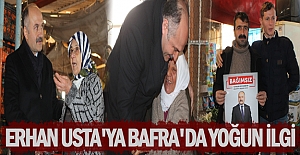 Erhan Usta'ya Bafra'da ilgi büyük
