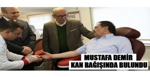 Mustafa Demir Kan Bağışında Bulundu
