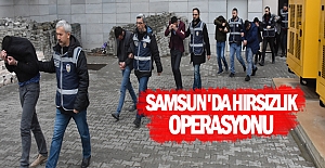 Samsun'da Hırsızlık operasyonu 5 tutuklama