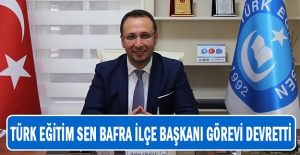 Türk Eğitim Sen Bafra İlçe Başkanı Görevi Devretti