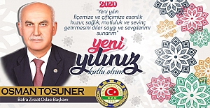 Başkan Osman Tosuner'İn yeni yıl mesajı