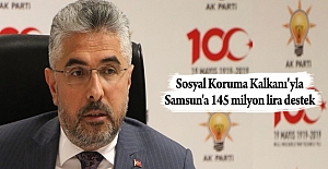 Samsun'a 145 milyon lira destek