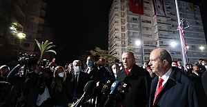 Erdoğan, KKTC'de Kapalı Maraş'ta