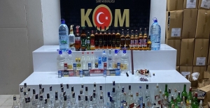 Samsun'da kaçak içki operasyonu