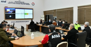 Samsun'da AFAD ekibi toplandı