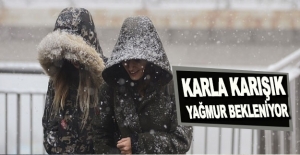 Samsun'da Karla karışık yağmur bekleniyor