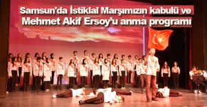 Samsun'da İstiklal Marşımızın kabulü ve anma programı