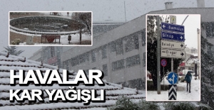 Samsun'da havalar kar yağışlı