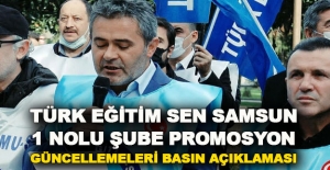 Türk Eğitim Sen Samsun Promosyon Güncellemeleri Basın Açıklaması