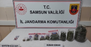 Samsun'un ilçelerinde Jandarma'dan uyuşturucu operasyonu