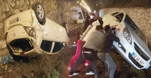 Samsun Sinop yolunda trafik kazası