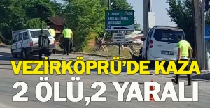Samsun'da trafik kazası 2 ölü, 2 yaralı