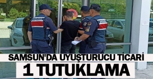 Samsun'da uyuşturucu ticari 1 tutuklama