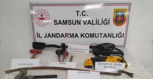 Samsun'da kaçak kazıya 2 gözaltı