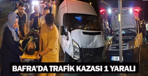 Samsun'da hafif ticari araç ile kamyonet çarpıştı, 1 kişi yaralandı